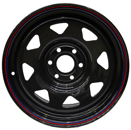 15x8 -19 Gloss Black RAPTUR Steel Rims 5x114.3