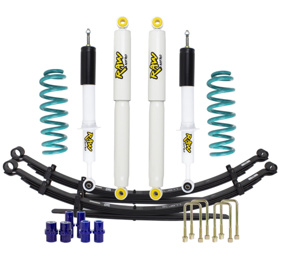 Raw 4x4 2” 50mm Suspension Lift Kit - Nissan Navara D40 2005-2015 (EXCL STX550)