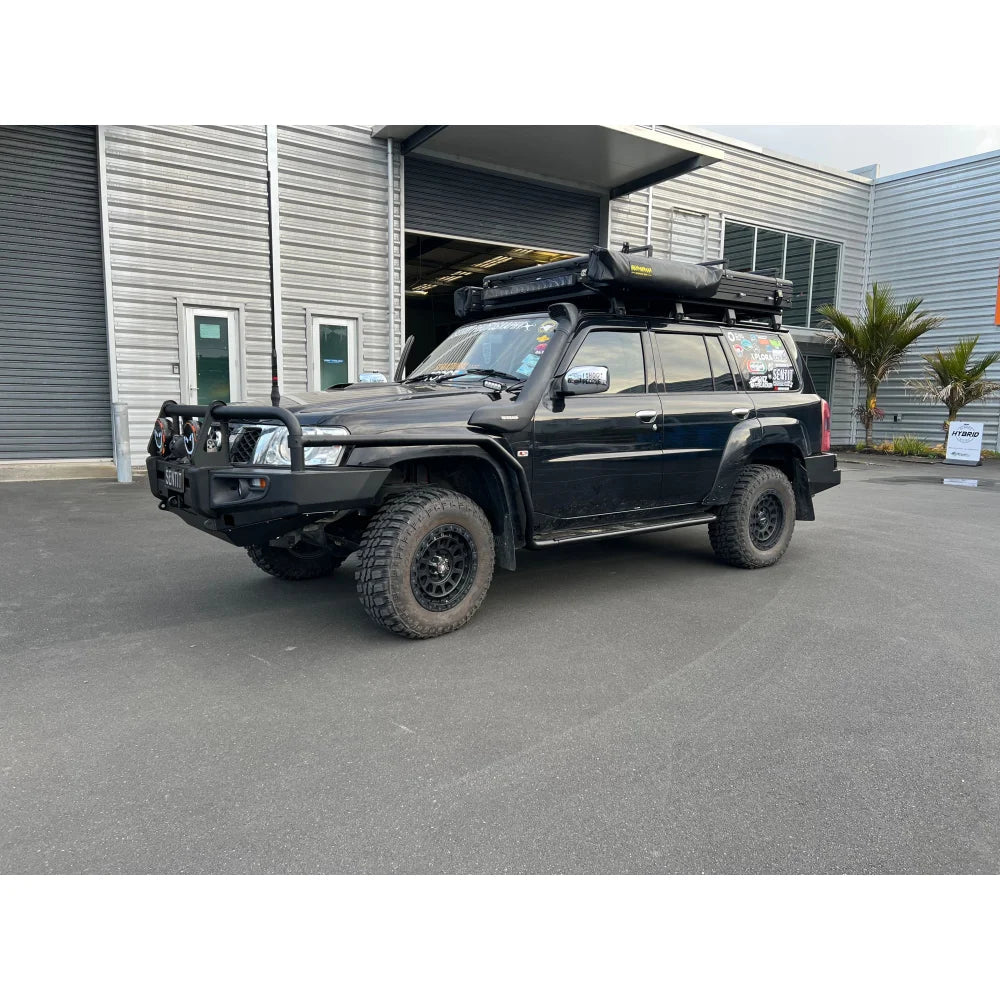 Rockarmor Premium Steel Bullbar To Suit Nissan Patrol Gu4 2005 To Current (Full Bar Replacement)