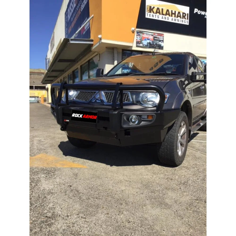 Rockarmor Premium Steel Bullbar To Suit Mitsubishi Triton Mn/Ml 2006-2015 (Bumper Cut)