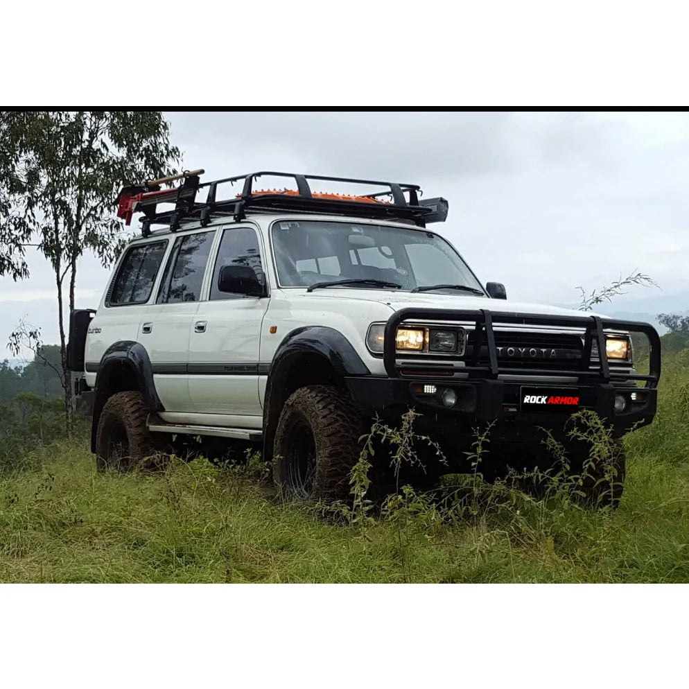 Rockarmor Premium Steel Bullbar To Suit Toyota Landcruiser FJ80 HJ80 HDJ80 1992-1997 (Full Bar Replacement)