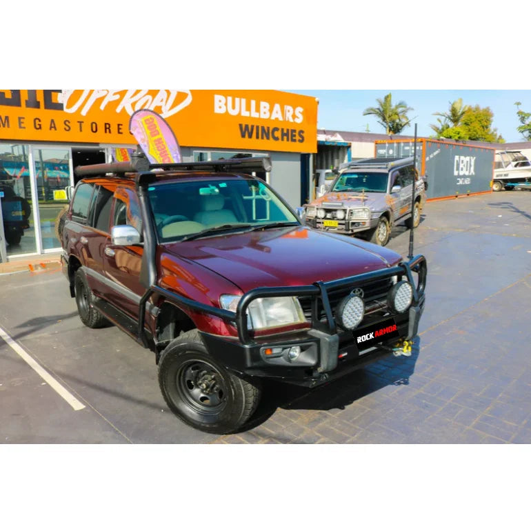 Rockarmor Premium Steel Bullbar To Suit Toyota Landcruiser Fj105 HZJ105 1998-2002 (Solid Axle)(Full Bar Replacement)