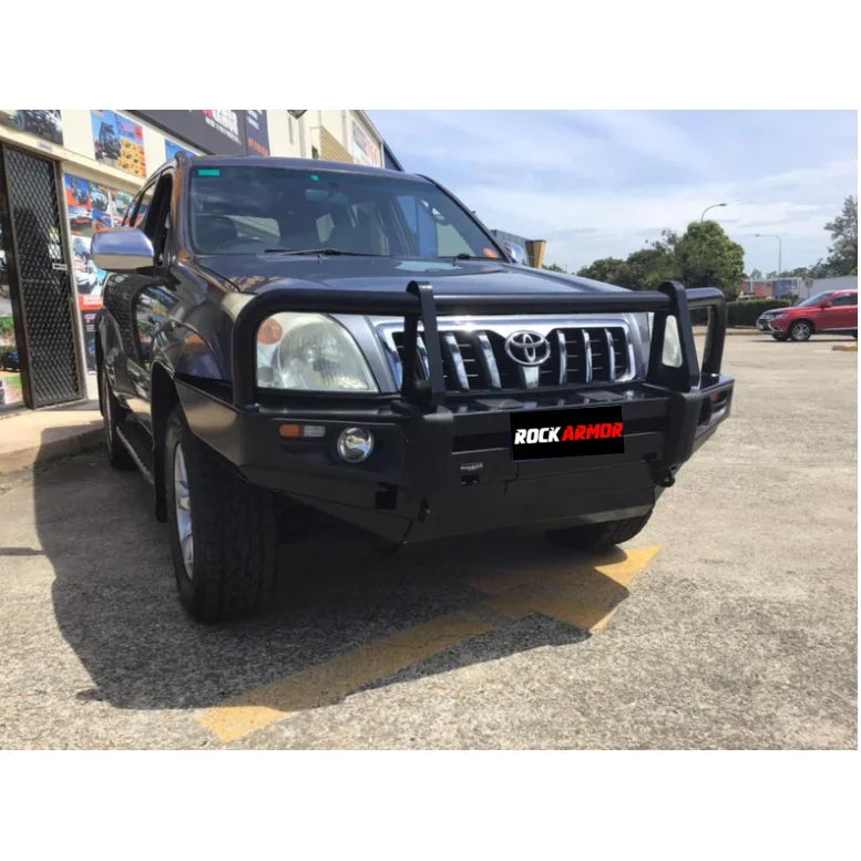 Rockarmor Premium Steel Bullbar To Suit Toyota Prado Fj120 KZJ120 03-09 (Full Bar Replacement