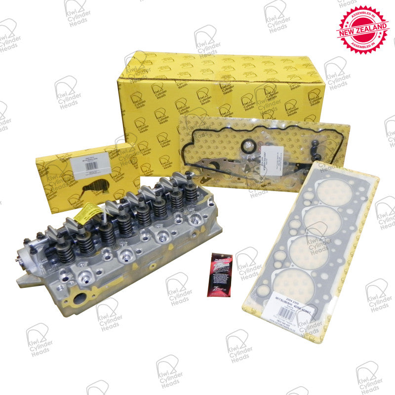 Complete Assembled Cylinder Head Kit - Mitsubishi 4D56A 8v Protruding