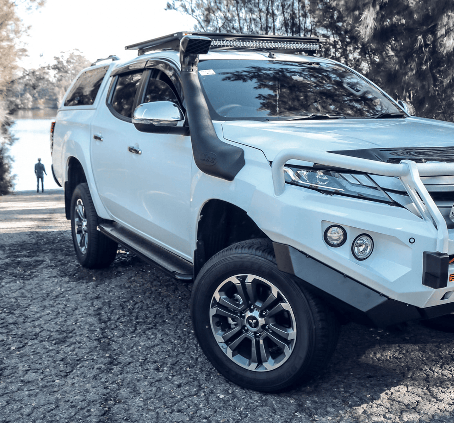 Rockarmor Steel Rockslider Side Steps To Suit Mitsubishi Triton MQ 04/2015 - 10/2018