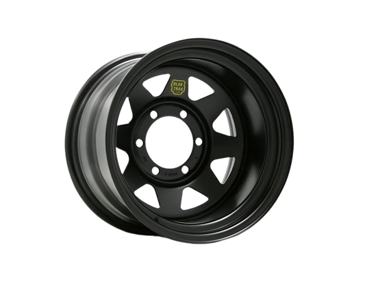 16x8 0 ROH BLAK TRAK RIM 6x114.3 MATT BLACK STEEL RIM