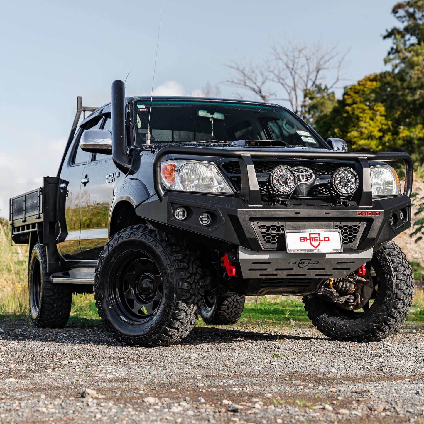 SHIELD Off-Road Triple Loop Bull Bar - Toyota Hilux N70 2005-2011