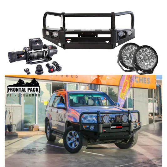 Rockarmor Premium Bullbar Frontal Combo To Suit Toyota Prado 120 2003-2009 (Full Bar Replacement)