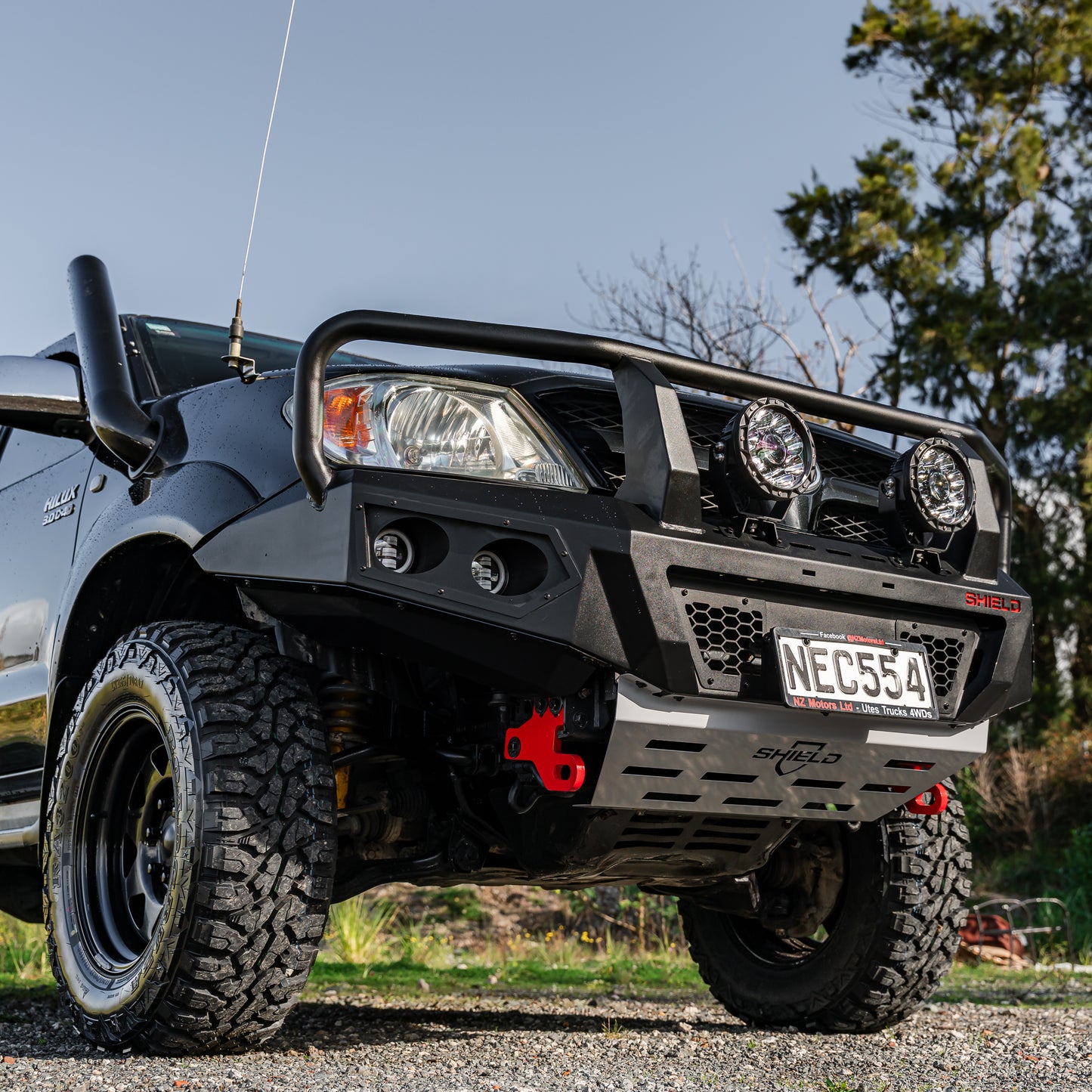 SHIELD Off-Road Triple Loop Bull Bar - Toyota Hilux N70 2005-2011