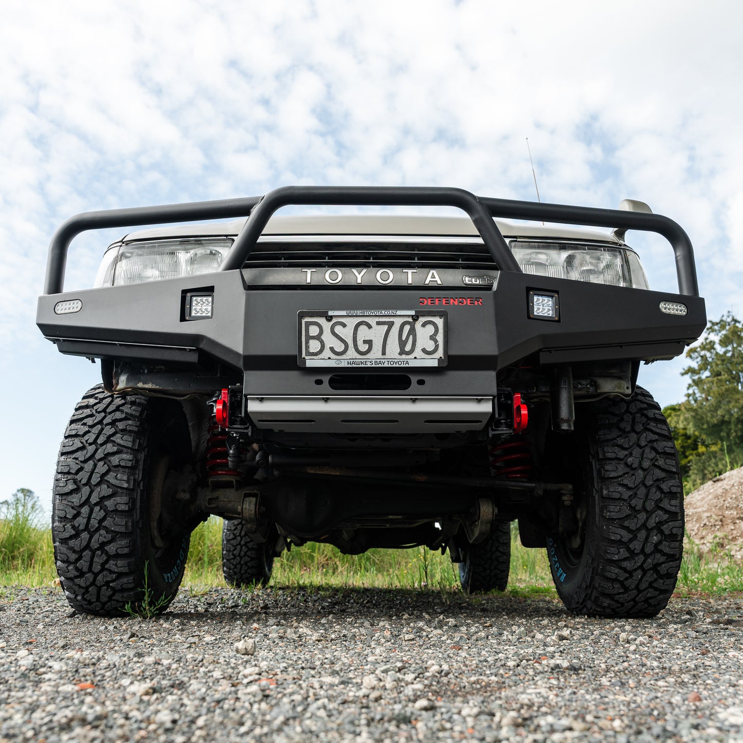 SHIELD Off-Road Triple Loop Bull Bar - Toyota Land Cruiser 1990-1997 80 Series