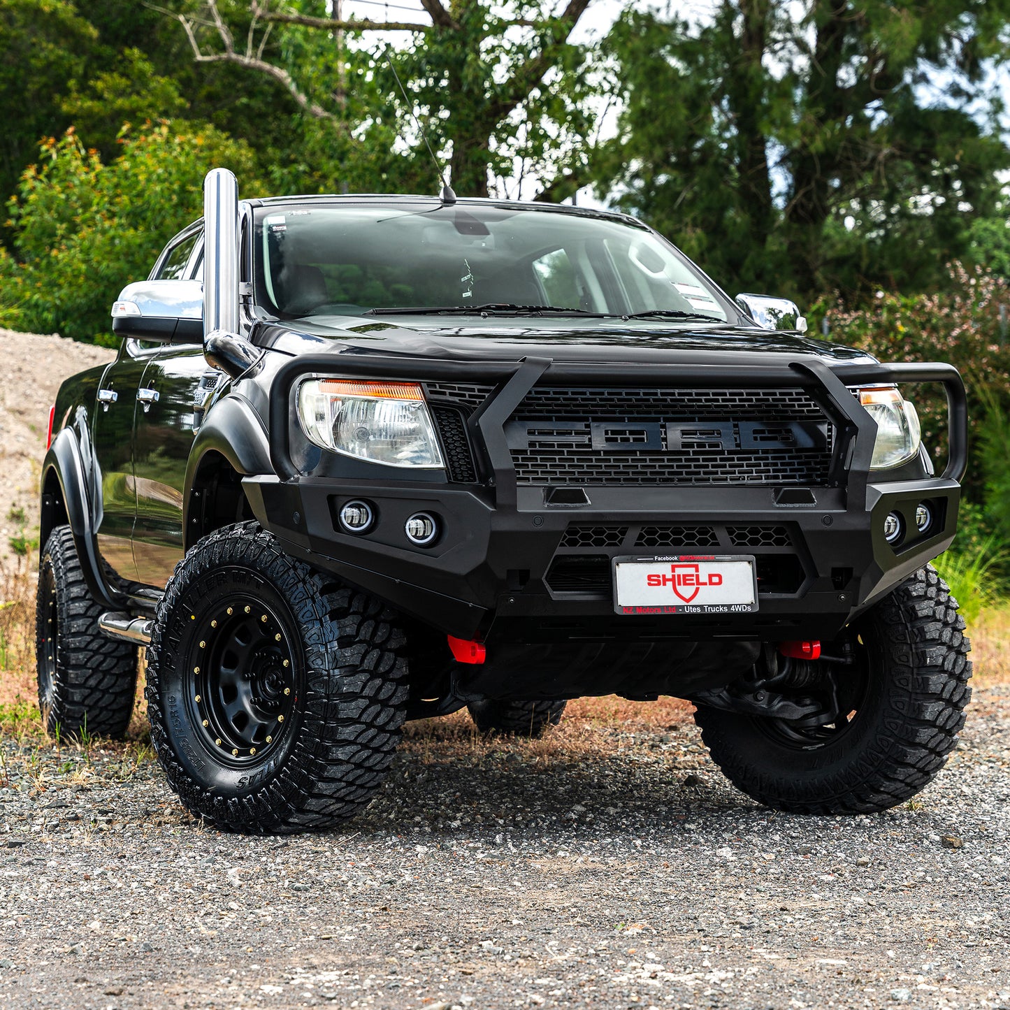 SHIELD Off-Road Triple Loop Bull Bar - Ford Ranger PX1 2012-2014