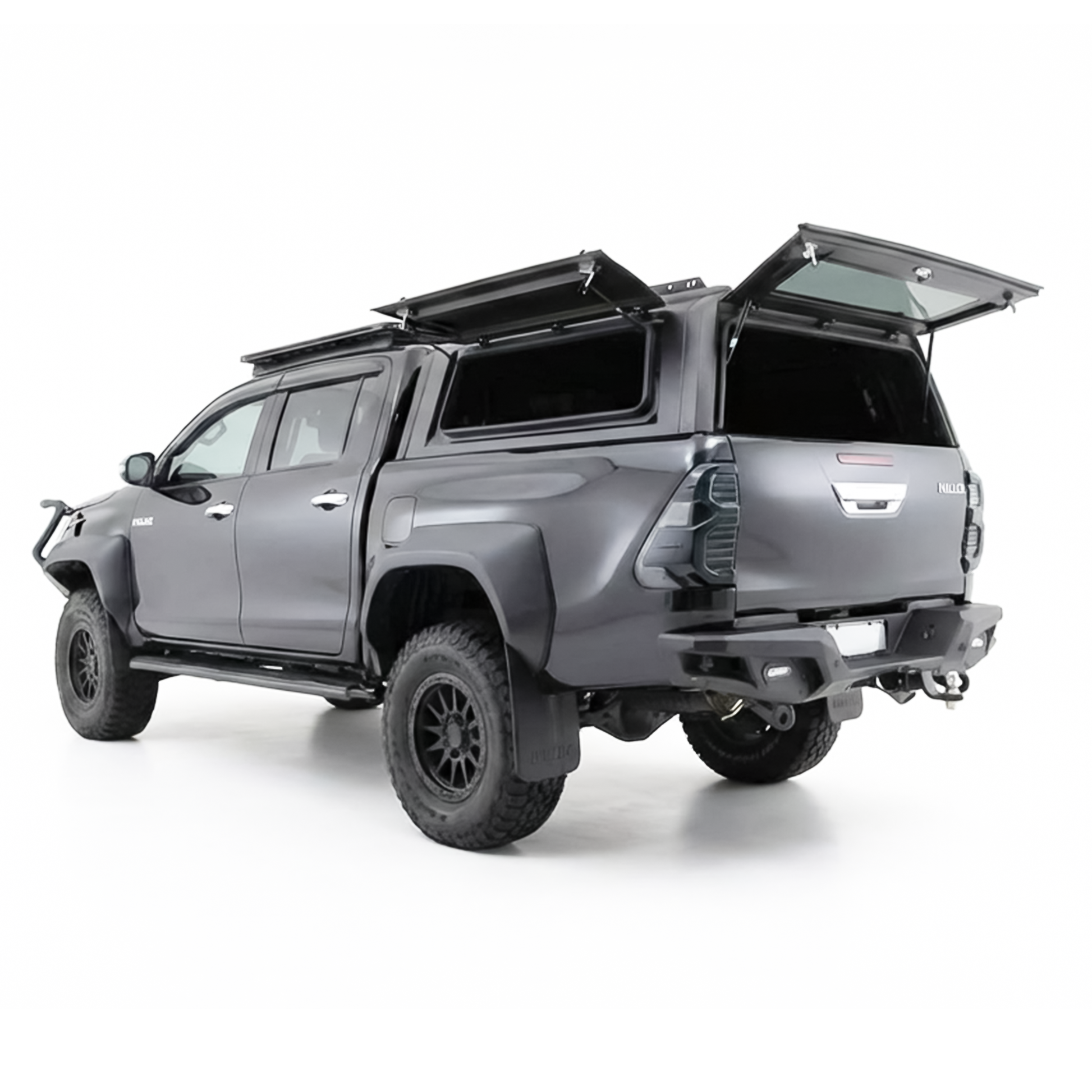 Rockarmor N80 Hilux Aluminium Canopy rear view