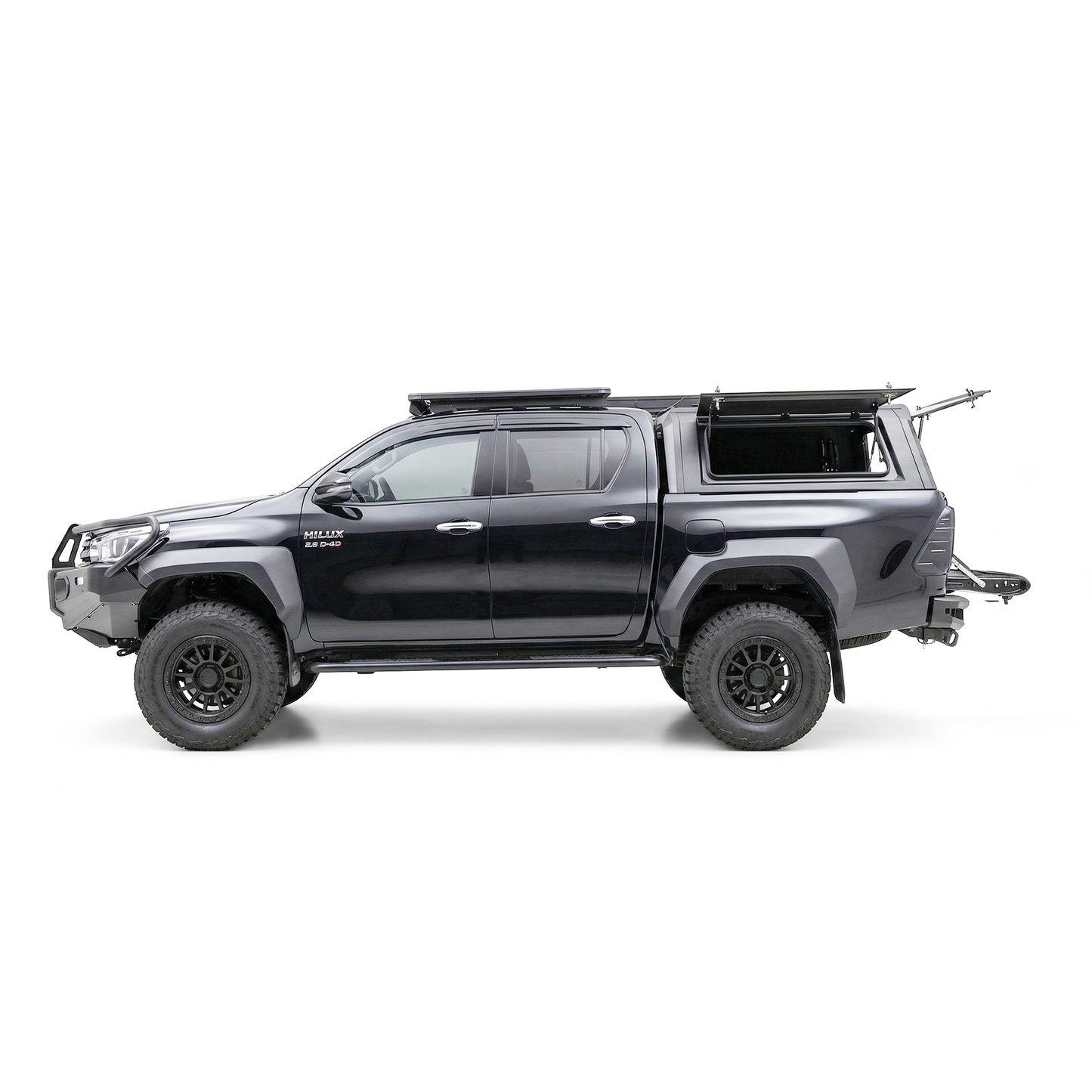 Rockarmor N80 Hilux Aluminium Canopy side view