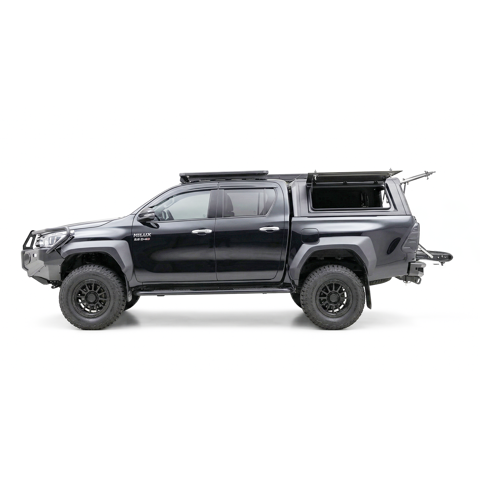 Rockarmor N80 Hilux Aluminium Canopy side view