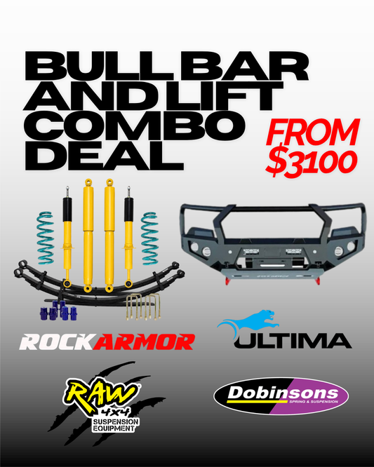 Rockarmor Bull Bar & 2" Suspension Lift Kit Combo Deal - FREE SHIPPING
