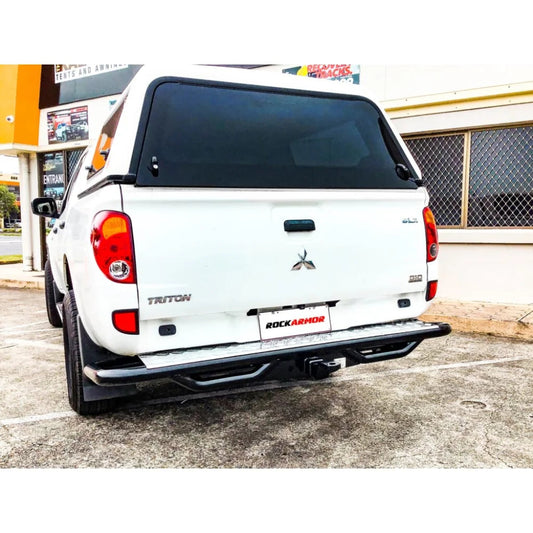 Rockarmor Premium Steel Rear Step / Tow Bar To Suit Mitsubishi Triton Mn/Ml 2006