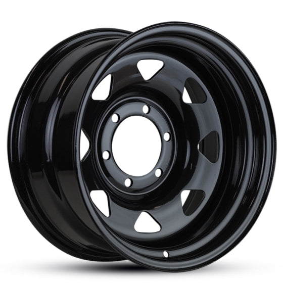 15x8 +12 Gloss Black OFFROADER XT Steel Rims 6x139.7