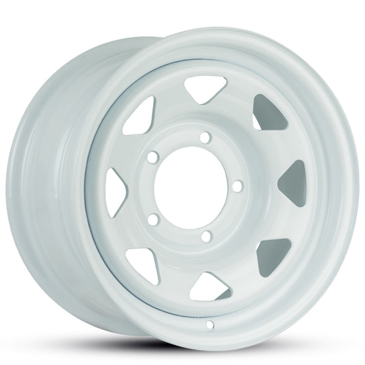 16x8 -28 OFFROADER XT White Steel Rims 6x139.7