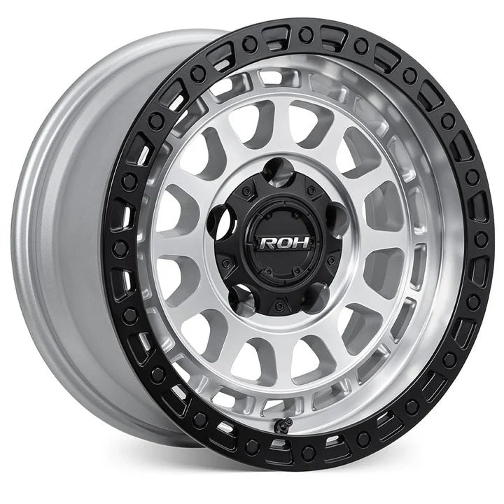 ROH Alloy Assault - Silver With Machined Face & Black Lip Edge