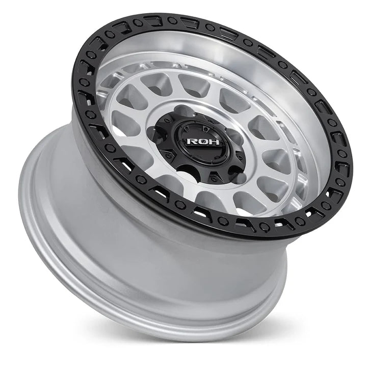ROH Alloy Assault - Silver With Machined Face & Black Lip Edge