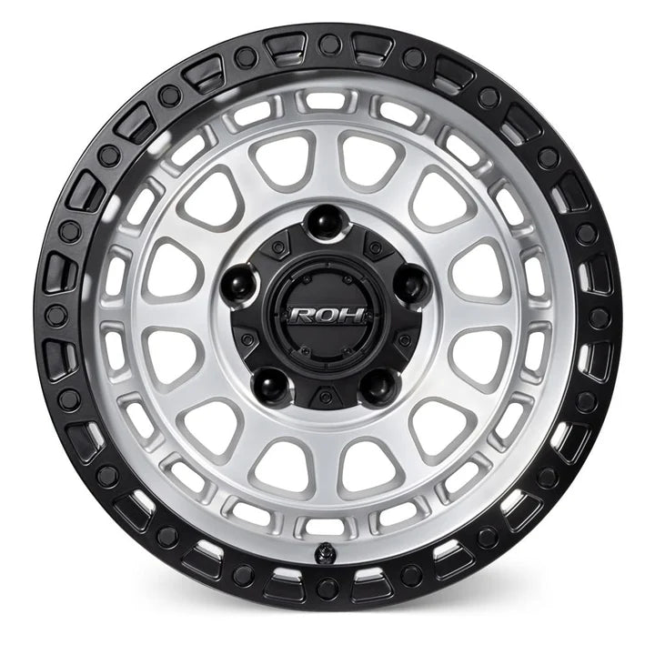 ROH Alloy Assault - Silver With Machined Face & Black Lip Edge