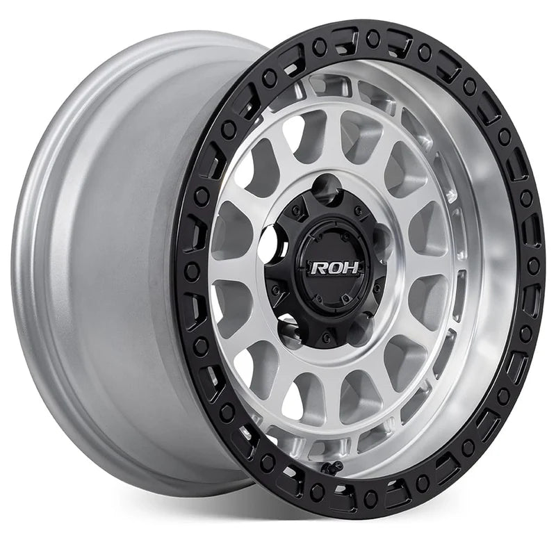 ROH Alloy Assault - Silver With Machined Face & Black Lip Edge