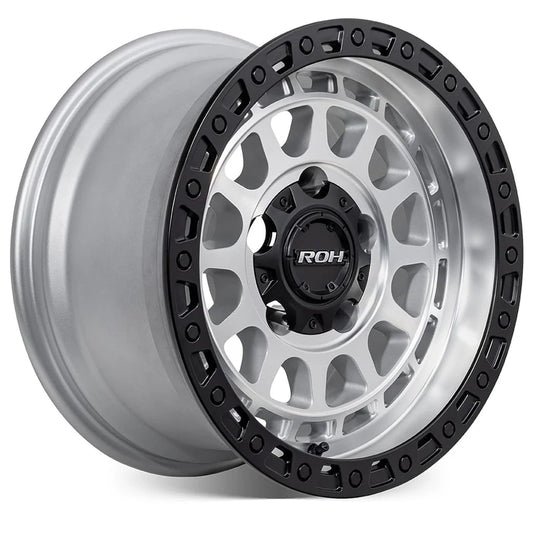 ROH Alloy Assault - Silver With Machined Face & Black Lip Edge