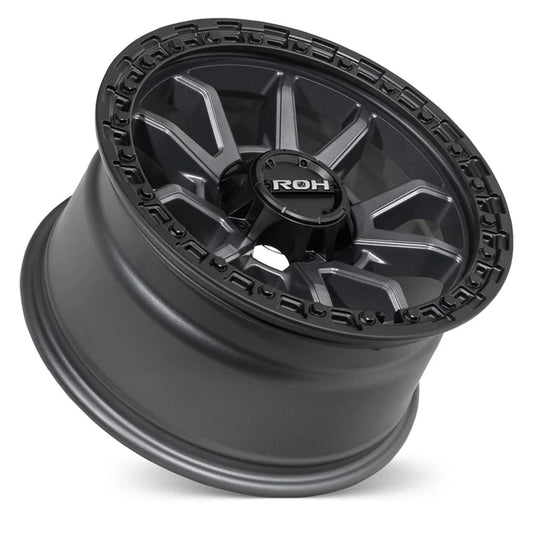 ROH Alloy Raid 5 - Matt Gunmetal With Matt Black Rim Edge