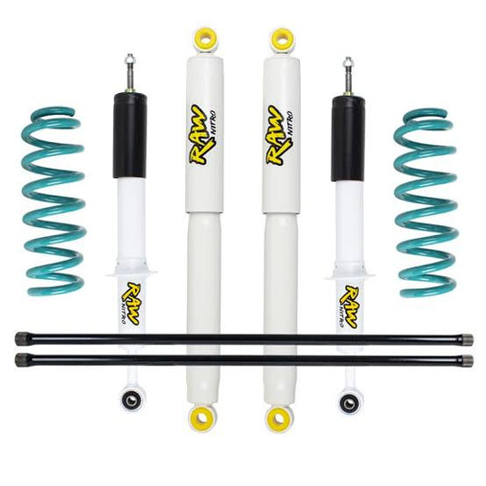 Toyota Landcruiser 100 Series 98-07 40-50mm 2” Raw 4x4 & Dobinsons Suspension Lift Kit