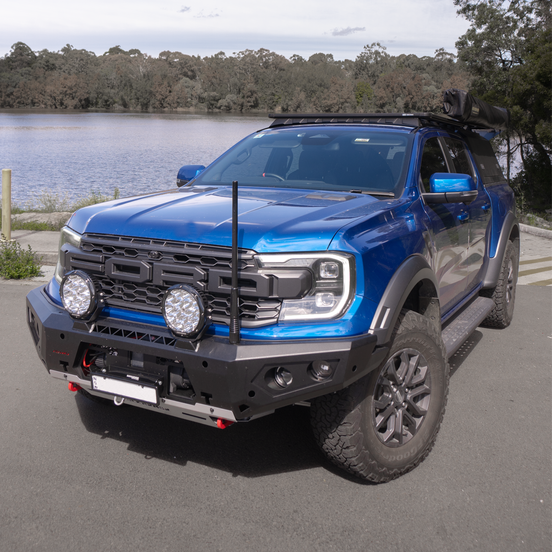Rockarmor Gt Hoopless Steel Bullbar Combo Package - Ranger Raptor Next Gen 2023 to Current (Full Bar Replacement)