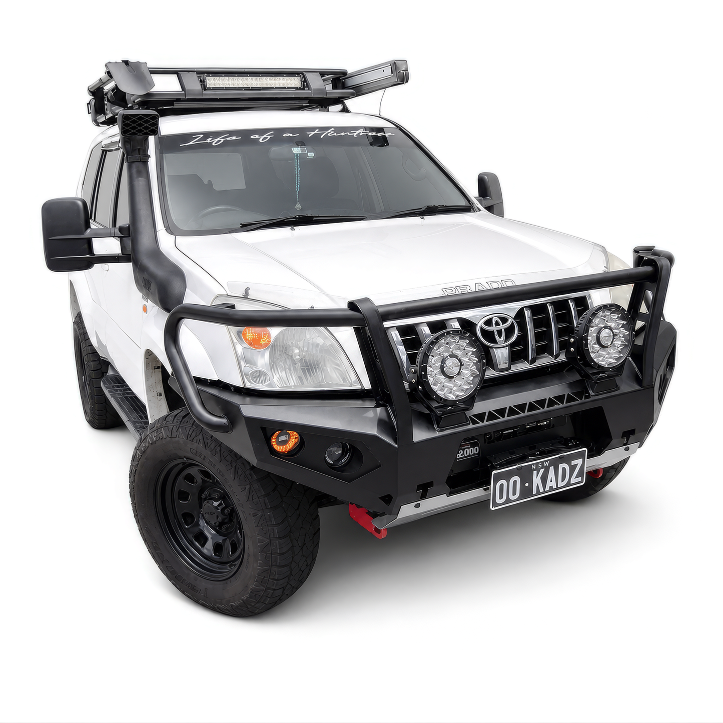 Rockarmor GT Hoop Steel Bullbar Toyota Prado 120 Series
