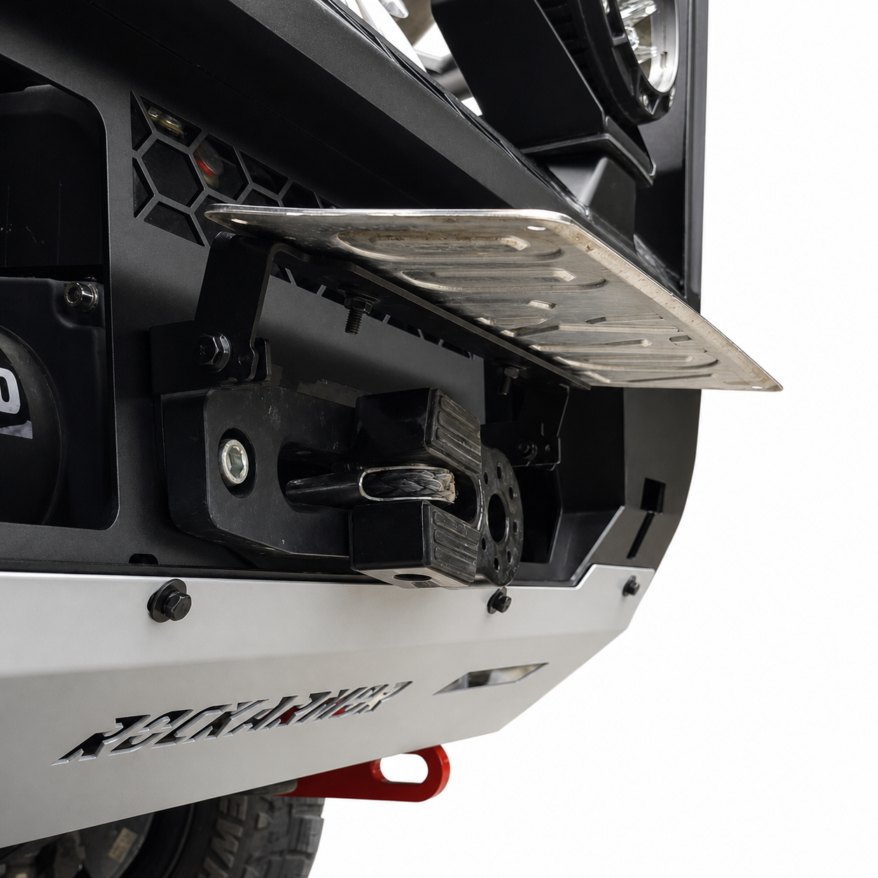 Rockarmor GT Hoop Bullbar Toyota Prado 120 angle view