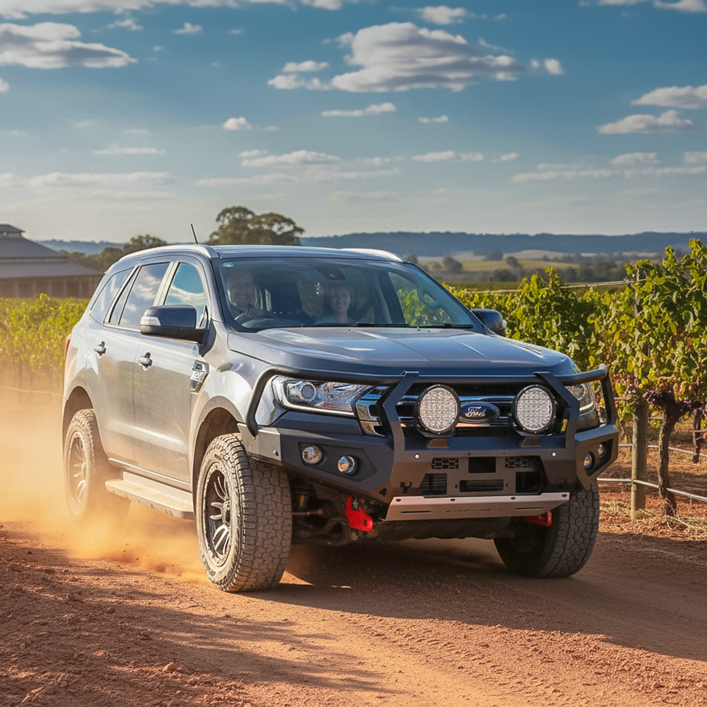 Rockarmor Gt Hoop Steel Bullbar - Ford Everest (Px 2 & Px 3) (Full Bar Replacement)