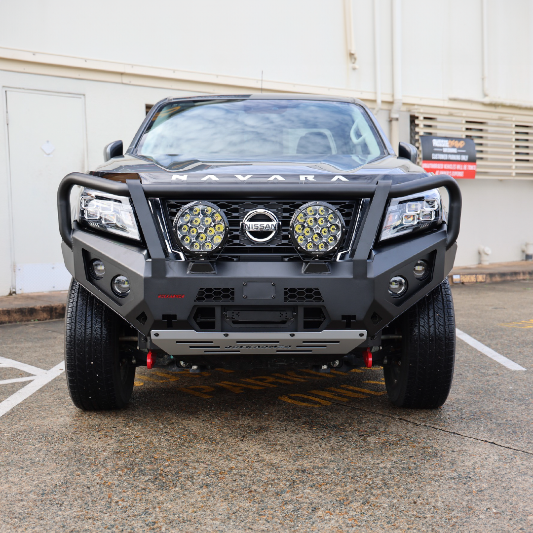 Rockarmor GT bullbar for NP300 Navara - winch cradle and recovery points