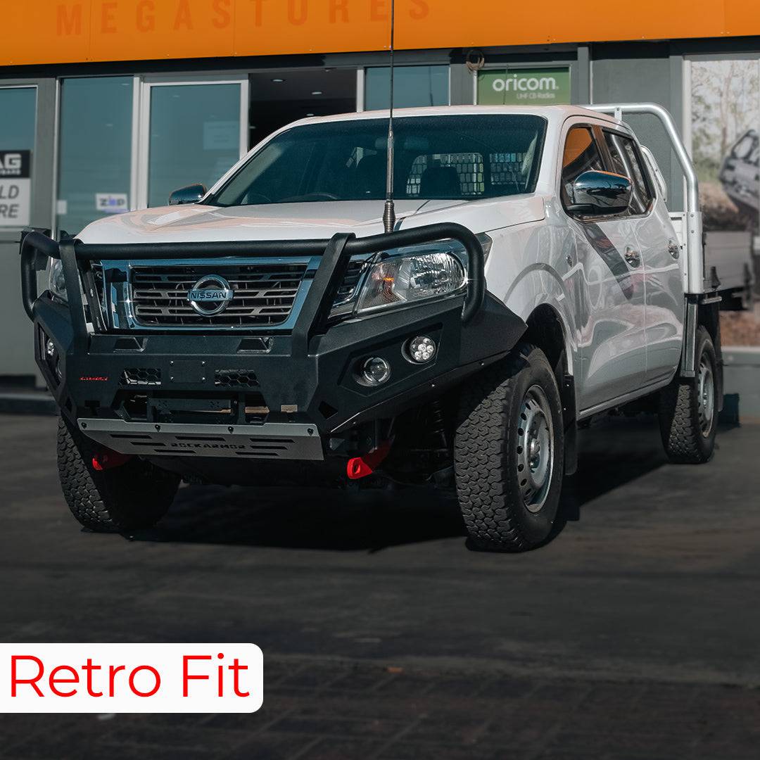 Rockarmor GT Hoop steel bullbar Nissan Navara D23 NP300 - LED fog lights and indicators