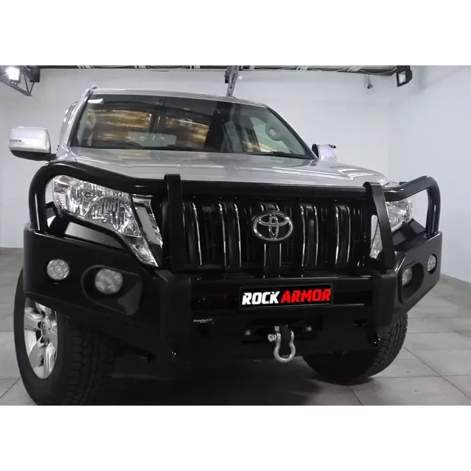 Rockarmor Elite Hoop Steel Bullbar Combo Package - Toyota Prado 150 Series 2018-Current (Full Bar Replacement)