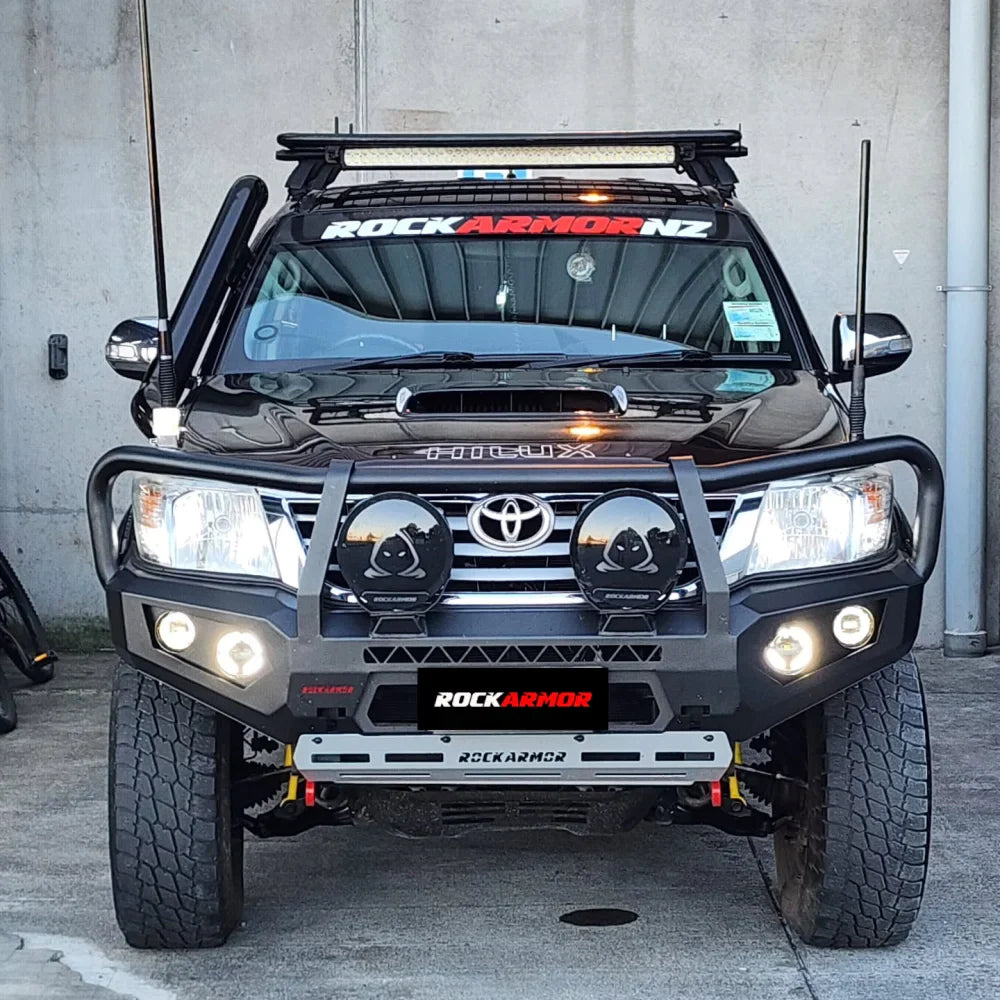 Rockarmor Gt Hoop Steel Bullbar - Toyota Hilux N70 12-15 - Winch Bar