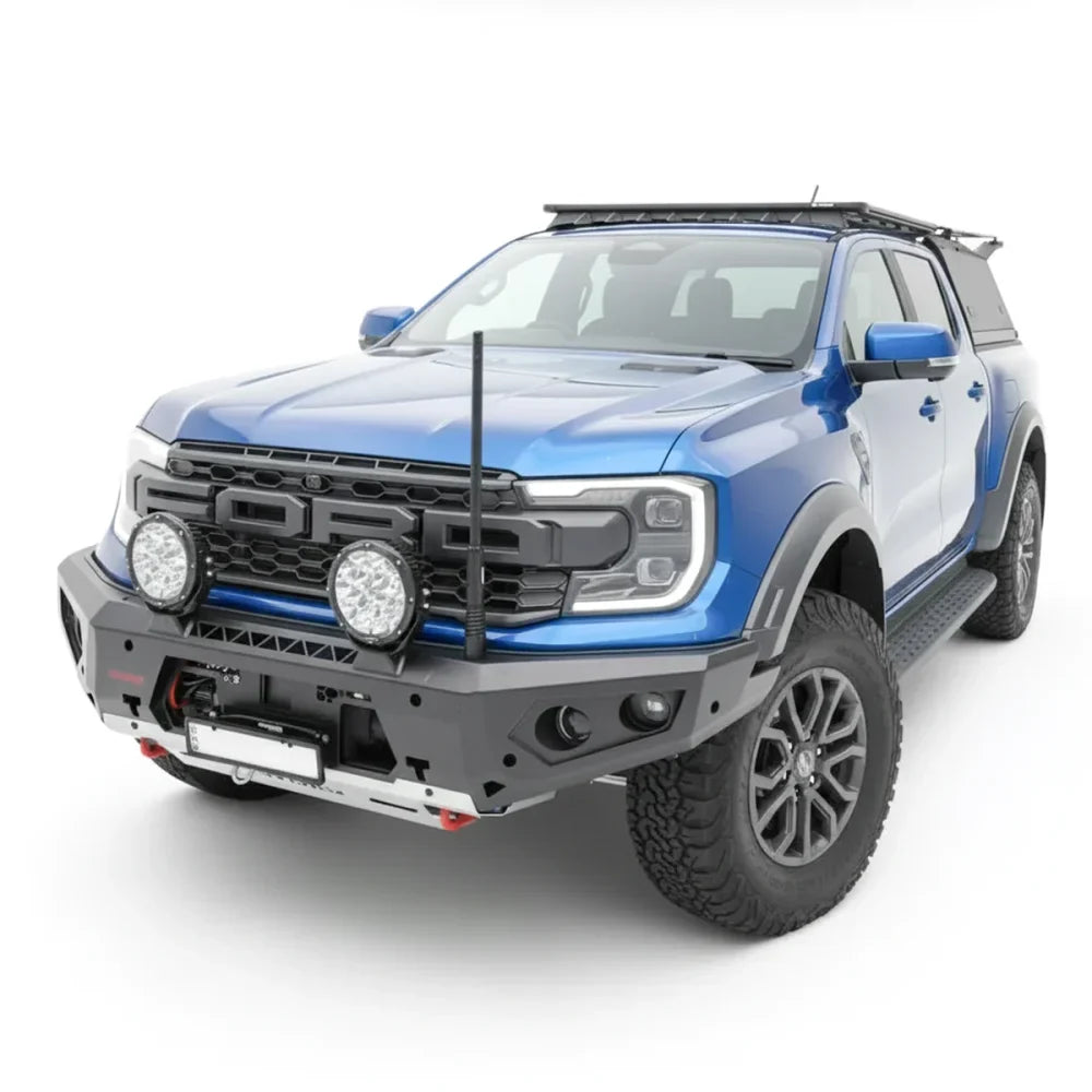 Rockarmor Gt Hoopless Steel Bullbar Combo Package - Ranger Raptor Next Gen 2023 to Current (Full Bar Replacement)