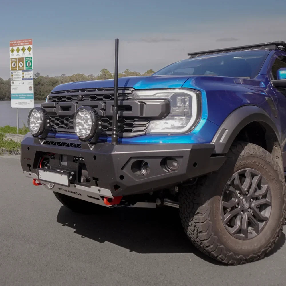 Rockarmor Gt Hoopless Steel Bullbar Combo Package - Ranger Raptor Next Gen 2023 to Current (Full Bar Replacement)